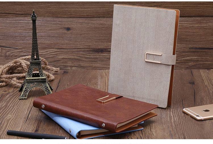 Classical A5 A6 PU loose-leaf notebook