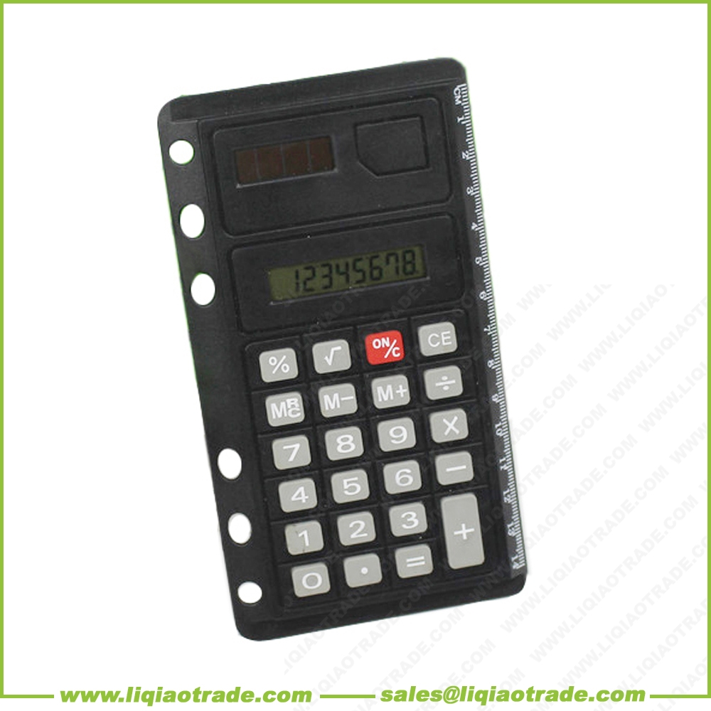 Creative pure color ultrathin 12 digits double power calculor for office