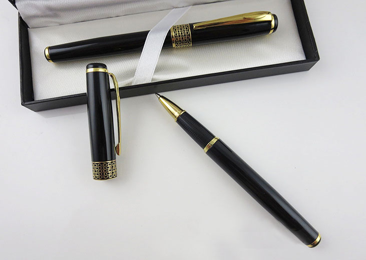 High grade Metallic Rotating ball-point pen fitable for gift 
