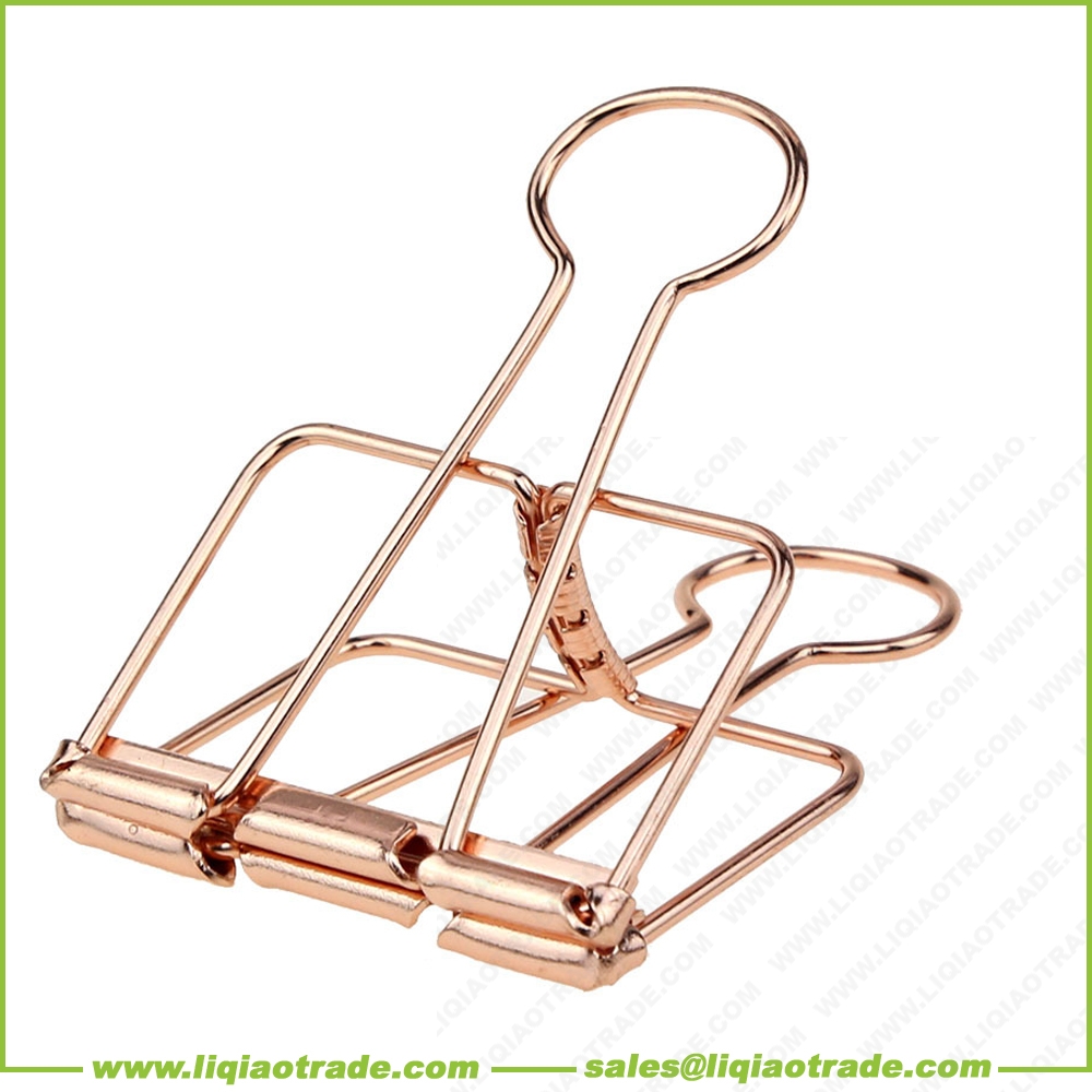  Metal hollow color binder clips